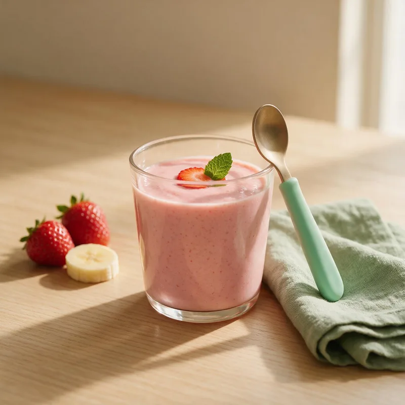 Foto de la receta batido de fresa y platano